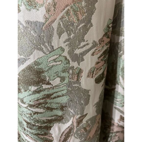 Vince Camuto blush metalic Jacquard Pleated Cap Sleeve Fit & Flare Dress, Sz 14 - Picture 6 of 12